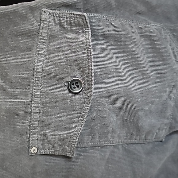 Quicksilver waterman collection corduroy navy blue button down shirt XXL/T - Picture 2 of 6